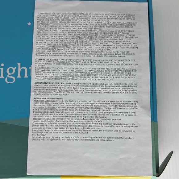 Skylight Model 100DA Frame 10 inch Touchscreen Wi-Fi Picture Frame, New-Open Box - Picture 12 of 12